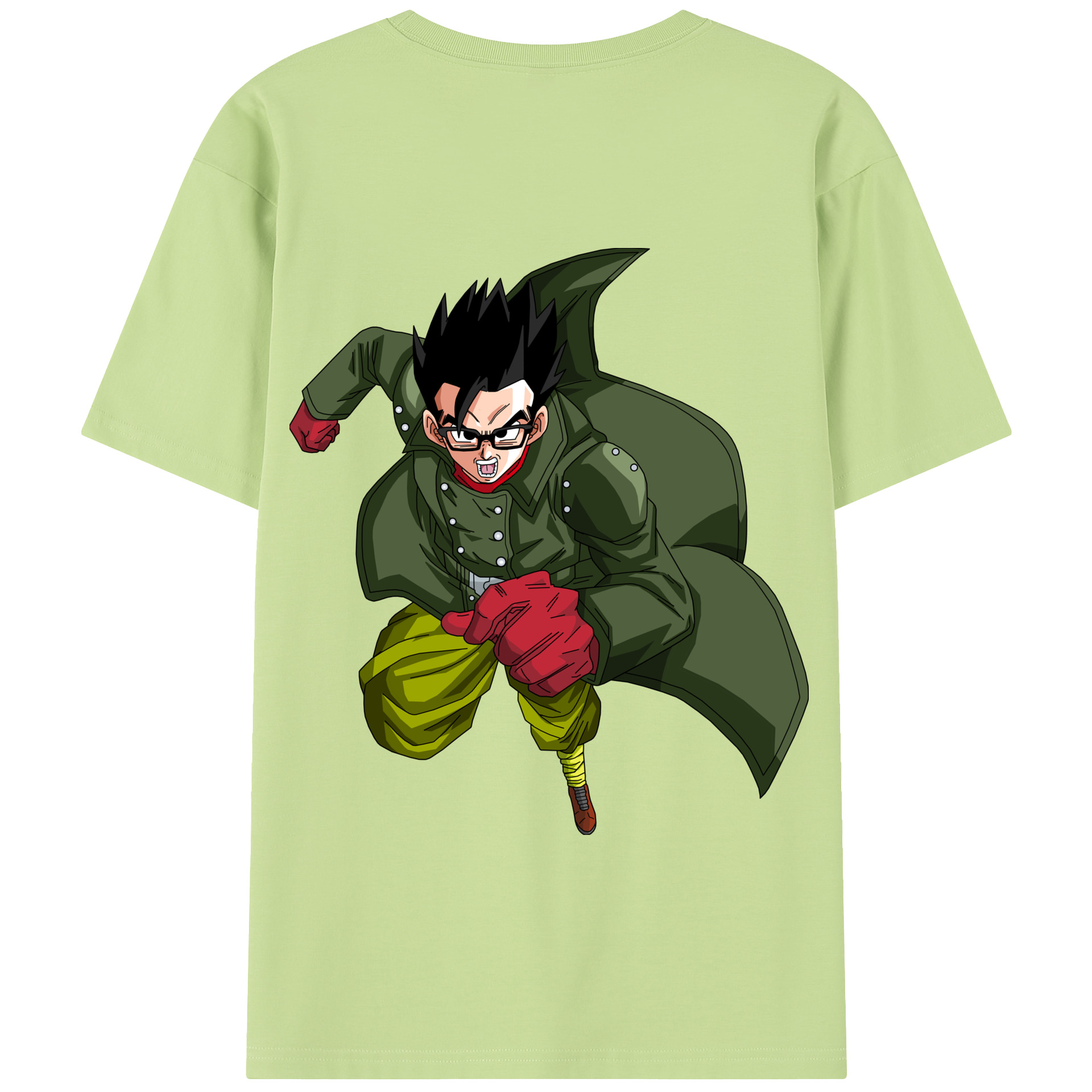 （画像用） ドラゴンボール 孫 悟飯（そんごはん）DRAGON BALL Son Gohan 綿100％半袖Tシャツ（背面プリント）